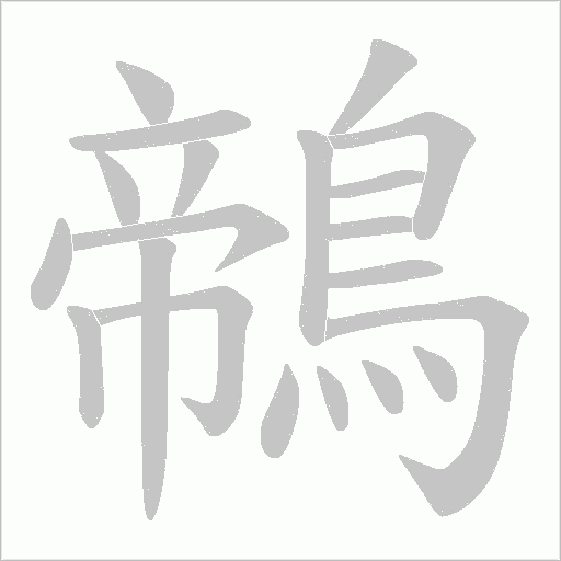 鶙笔顺动图