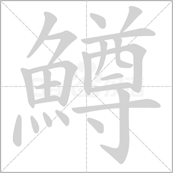 鱒笔顺动图
