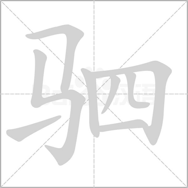驷笔顺动图