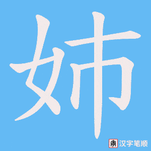姉笔顺动图