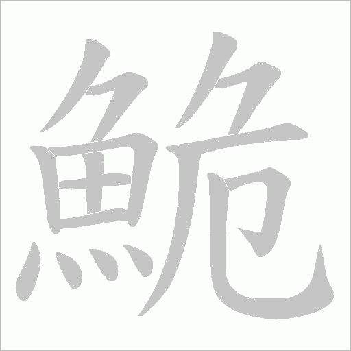 鮠笔顺动图