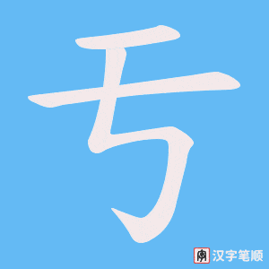 亐笔顺动图