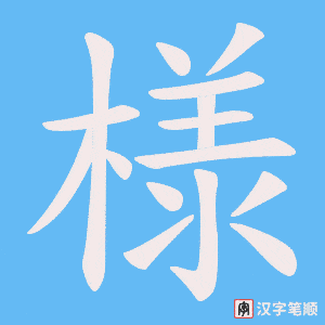 様笔顺动图