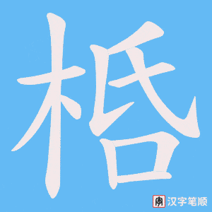 桰笔顺动图