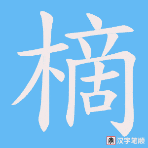 樀笔顺动图