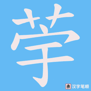 荢笔顺动图