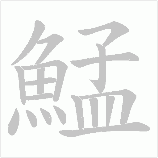鯭笔顺动图