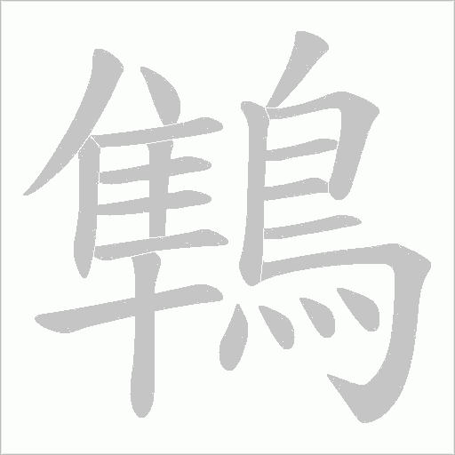 鶽笔顺动图