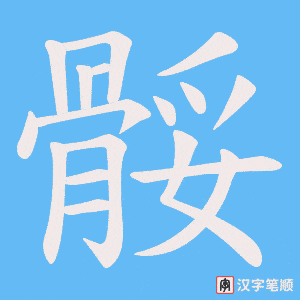 骽笔顺动图