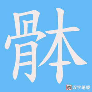 骵笔顺动图