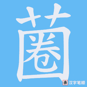 蔨笔顺动图