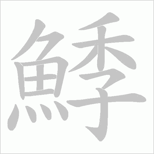鯚笔顺动图