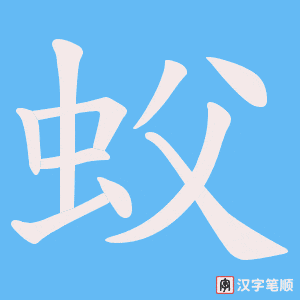 蚥笔顺动图