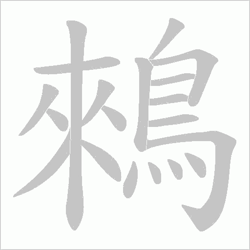 鶆笔顺动图