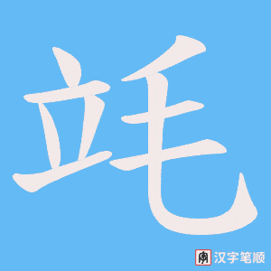 竓笔顺动图