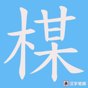 楳笔顺动图