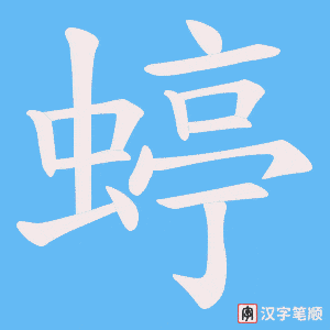蝏笔顺动图