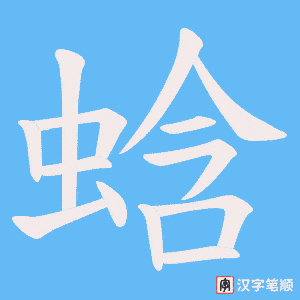 蛿笔顺动图