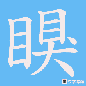 瞁笔顺动图