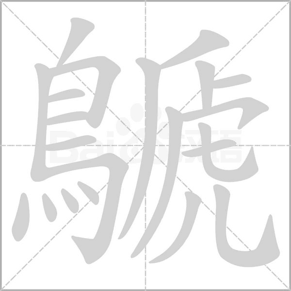鷈笔顺动图
