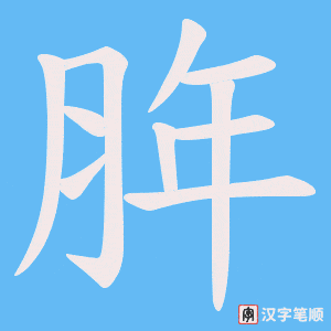 脌笔顺动图