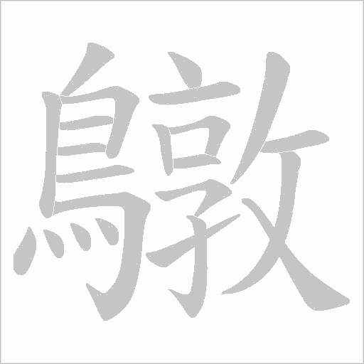 鷻笔顺动图