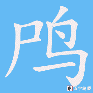 鸤笔顺动图
