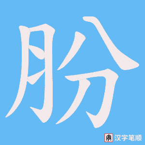 肦笔顺动图