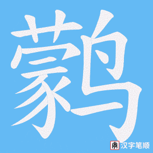 鹲笔顺动图