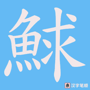 鯄笔顺动图