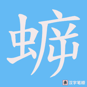 蝷笔顺动图