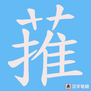 蓷笔顺动图