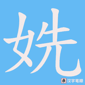 姺笔顺动图