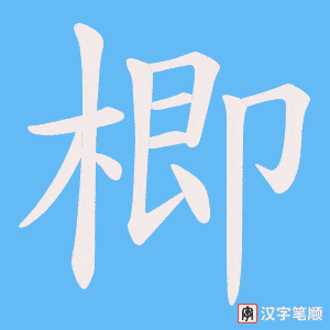楖笔顺动图