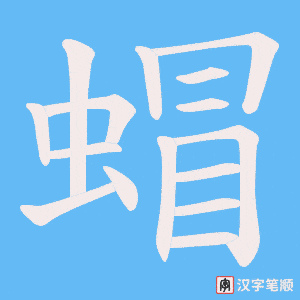 蝐笔顺动图