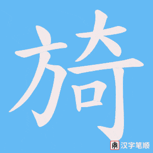 旑笔顺动图