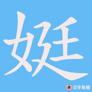 娗笔顺动图