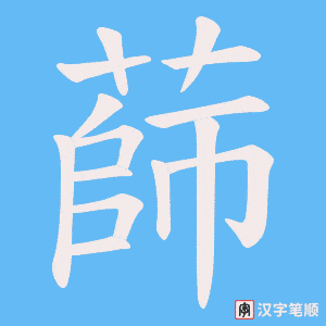 蒒笔顺动图