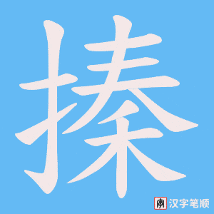 搸笔顺动图