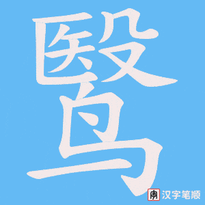 鹥笔顺动图