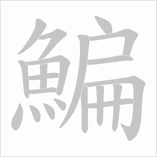 鯿笔顺动图