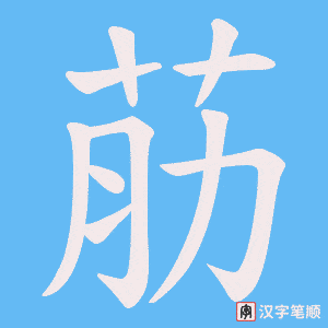荕笔顺动图