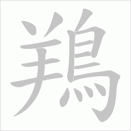 鴹笔顺动图