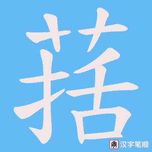 葀笔顺动图