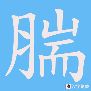 腨笔顺动图