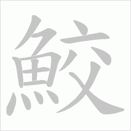 鮫笔顺动图