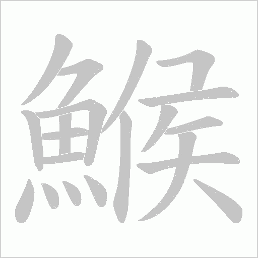 鯸笔顺动图