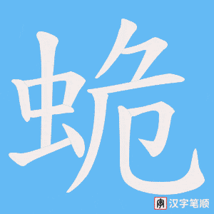 蛫笔顺动图