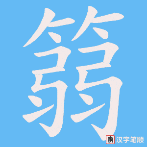 篛笔顺动图