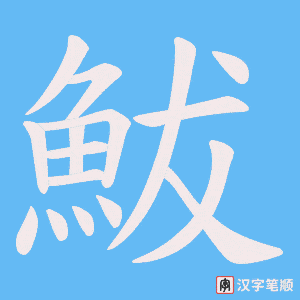 鮁笔顺动图
